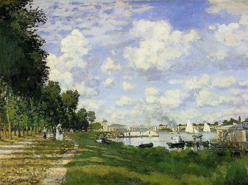 Claude Monet The Basin at Argenteuil Norge oil painting art